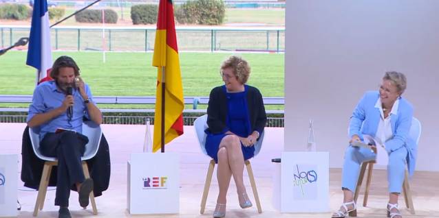 De gauche à droite : Frédéric Beigbeder, Muriel Pénicaud, Fabienne Lissak