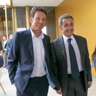 Geoffroy Roux de Bézieux et Nicolas Sarkozy