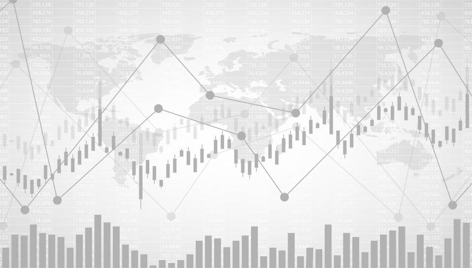 Graphique courbe ascendante